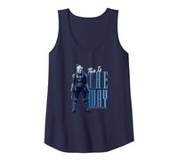 Star Wars: The Mandalorian Bo-Katan This Is The Way R22 Camiseta sin Mangas, Mujer, Azul Marino, M