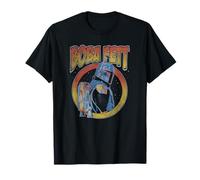 Star Wars: The Mandalorian Boba Fett Vintage Side Profile Camiseta