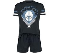Star Wars The Mandalorian - Bounty Hunter Hombre Pijama Negro L 100% algodón