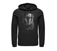 STAR WARS The Mandalorian Bounty Hunter Shadow Sudadera con Capucha para Hombre - Negro - X-Large