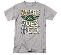 Star Wars: The Mandalorian Camiseta Where Grogu Goes Cute para Hombre (TV5184)