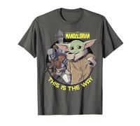 Star Wars: The Mandalorian Child Group Shot This Is The Way Camiseta, Hombre, Asfalto, 6XL