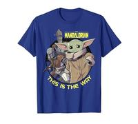 Star Wars: The Mandalorian Child Group Shot This Is The Way Camiseta, Hombre, Azul Real, XXL