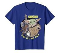 Star Wars: The Mandalorian Child Group Shot This Is The Way Camiseta, Niños, Azul Real, 2 años