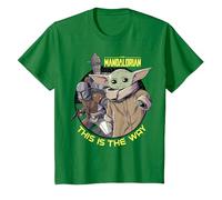 Star Wars: The Mandalorian Child Group Shot This Is The Way Camiseta, Niños, Verde Kelly, 2 años