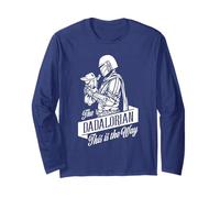 Star Wars The Mandalorian Dadalorian Father's Day Manga Larga