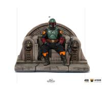 Iron Studios Deluxe: The Mandalorian - Boba Fett on Throne Art Scale Statue (1/10) (LUCSWR45621-10)