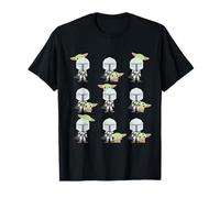 Star Wars The Mandalorian Expressions of Grogu & Mando Cute Camiseta