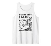 Star Wars: The Mandalorian Father's Day Best Dad Vintage Camiseta sin Mangas