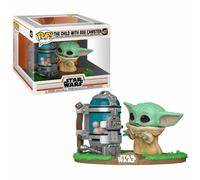 Funko Pop! Deluxe: Star Wars: The Mandalorian - Grogu with Canister | Merchandising Oficial de Ciencia Ficción - Figura de Vinilo Coleccionable para Decoración - Regalo Friki de Cumpleaños