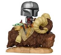 Star Wars The Mandalorian Funko Pop Mando Con Bambino Nella Borsa Sul Bantha