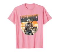 Star Wars The Mandalorian & Grogu Dia del Padre Legend Badge Camiseta, Hombre, Rosado, XXL