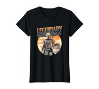 Star Wars The Mandalorian & Grogu Dia del Padre Legend Badge Camiseta, Mujer, Negro, L