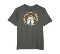 Star Wars The Mandalorian Grogu Happy Halloween Candy Bucket Camiseta, Hombre Tallas Grandes, Asfalto, 6X Alto