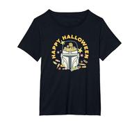 Star Wars The Mandalorian Grogu Happy Halloween Candy Bucket Camiseta, Mujer Tallas Grandes, Negro, 6XL Grande
