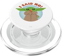 Star Wars The Mandalorian Grogu I Said No! Funny Cute White PopSockets PopGrip para MagSafe