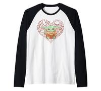 Star Wars The Mandalorian Grogu Matcha is The Way Tea Heart Camiseta Manga Raglan