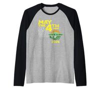Star Wars The Mandalorian Grogu May The 4th Be with You 2026 Camiseta Manga Raglan