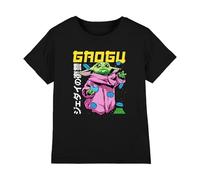 Star Wars The Mandalorian Grogu Neon Macarons Kids T Shirt, Black, 7-8