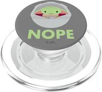 Star Wars The Mandalorian Grogu Nope Cute Funny Mood Meme PopSockets PopGrip para MagSafe