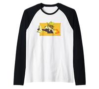 Star Wars The Mandalorian Grogu on Speeder Camiseta Manga Raglan