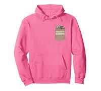 Star Wars The Mandalorian Grogu Precious Cargo Pocket Print Sudadera con Capucha, Unisex para Adultos, Rosa Brillante, L