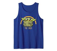 Star Wars The Mandalorian Grogu The Child is So Cute Camiseta sin Mangas, Hombre, Azul Real, XL