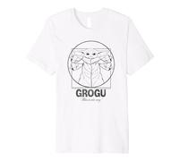 Star Wars: The Mandalorian Grogu The Way Vitruvian Man Premium T-Shirt