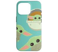 Star Wars: The Mandalorian Grogu Triple Threat, Azul Azulado Carcasa para iPhone 16 Pro