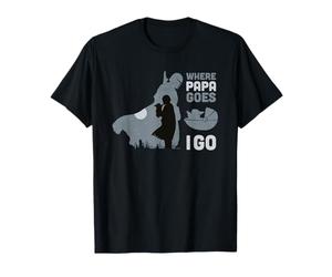 Star Wars The Mandalorian Grogu Where Papa Goes Father's Day Camiseta