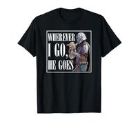 Star Wars The Mandalorian & Grogu Wherever I Go He Goes Epic Camiseta