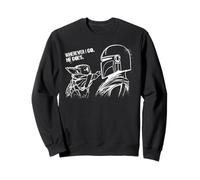 Star Wars The Mandalorian & Grogu Wherever I Go He Goes Sudadera