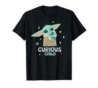 Star Wars The Mandalorian Grogu with Frog Curious Child Camiseta