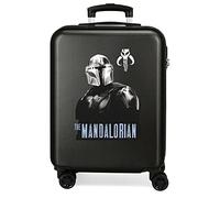 Star Wars The Mandalorian Maleta de Cabina Negro 38x55x20 cms Rígida ABS Cierre de combinación Lateral 34L 2 kgs 4 Ruedas Dobles Equipaje de Mano