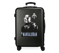 Star Wars The Mandalorian Maleta Mediana Negro 48x68x26 cms Rígida ABS Cierre de combinación Lateral 70L 3 kgs 4 Ruedas Dobles