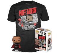 Star Wars The Mandalorian - Moff Gideon Pop! & Camiseta Hombre ¡Funko Pop! Gris/Melé M 100% algodón