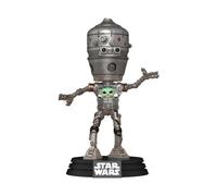 Star Wars: The Mandalorian Pop Deluxe Vinile Bobblehead Figura Ig-12 Con Grogu