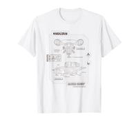 Star Wars The Mandalorian Razor Crest Schematic Camiseta