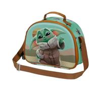 Star Wars The Mandalorian Say Hi-Bolsa Portamerienda 3D, Verde, 25.5 x 20 cm