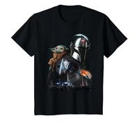 Star Wars The Mandalorian Season 3 The Return to Mandalore Camiseta, Niños, Negro, 6 años