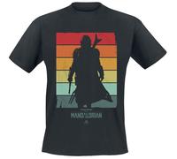 Star Wars The Mandalorian - Spectrum Hombre Camiseta Negro Regular