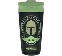 Star Wars: The Mandalorian Taza de viaje Stronger Than You Think, Verde caqui/Verde, talla única