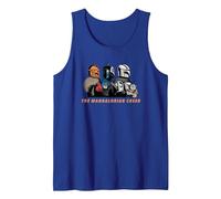 Star Wars: The Mandalorian Temporada 3 Mandalorian Creed Grogu Camiseta sin Mangas, Hombre, Azul Real, XL
