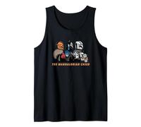 Star Wars: The Mandalorian Temporada 3 Mandalorian Creed Grogu Camiseta sin Mangas, Hombre, Negro, M