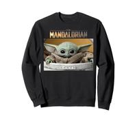 Star Wars The Mandalorian The Child Big Eyes Portrait Logo Sweatshirt