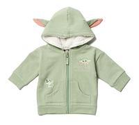 Star Wars The Mandalorian The Child Newborn Baby Boys Fleece Zip Up Hoodie Green 6-9 Months