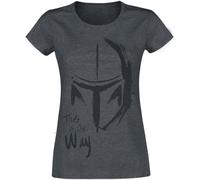 Star Wars The Mandalorian - This Is The Way Mujer Camiseta Grafito 50% algodón, 50% poliéster Regular