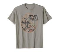 Star Wars: The Mandalorian Vintage Baby Yoda Logo Camiseta