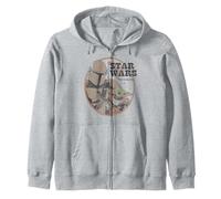 Star Wars: The Mandalorian Vintage Baby Yoda Logo Sudadera con Capucha