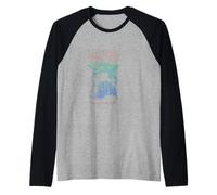 Star Wars The Mandalorian Vintage Faded Grogu The Way Poster Camiseta Manga Raglan